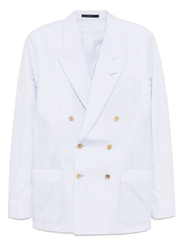 Paul Smith Striped Blazer in Blue