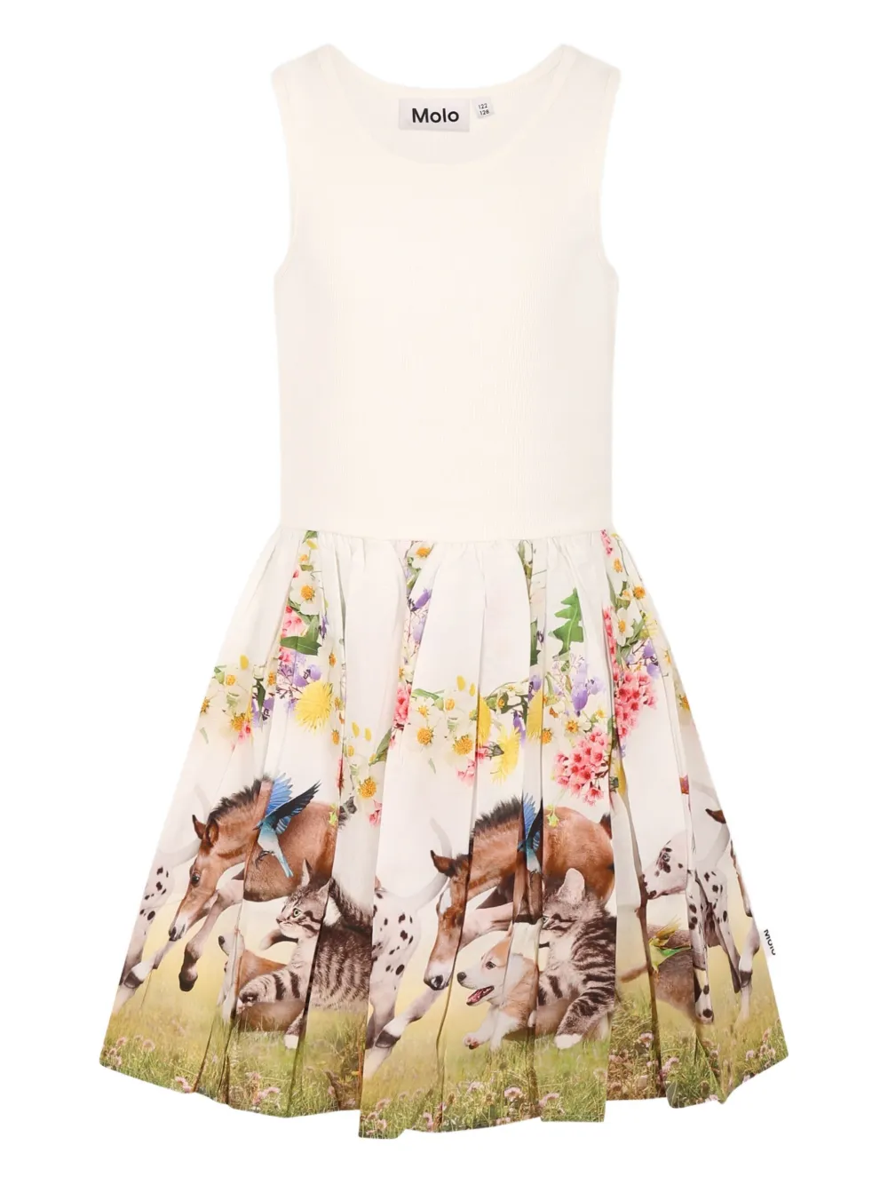 Molo Minikleid mit grafischem Print | Weiß | Image 1