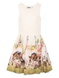 Molo graphic-print mini dress - White