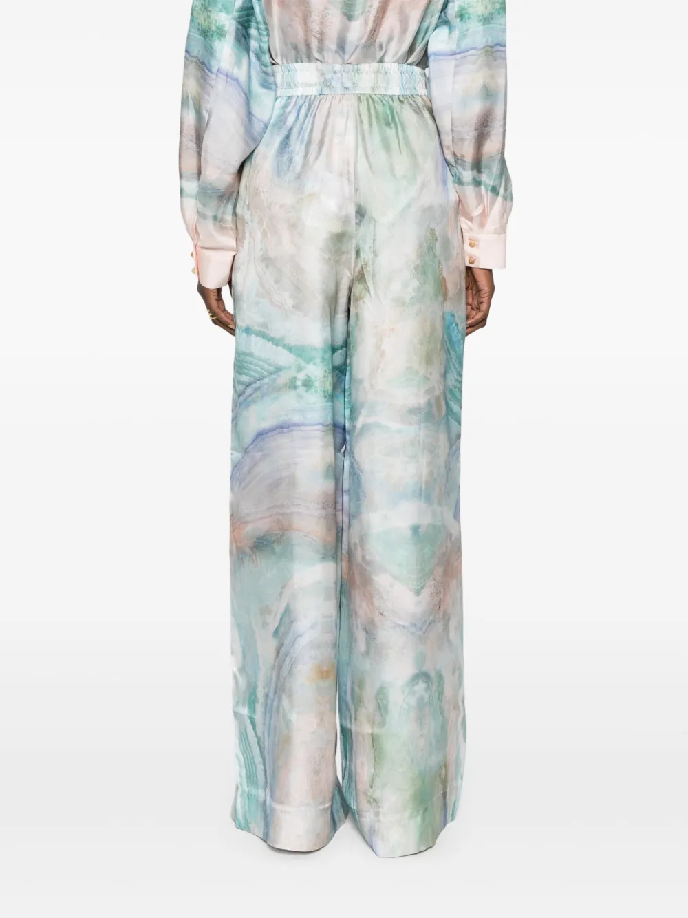 ZIMMERMANN The Illuminate broek met wijde pijpen Blauw
