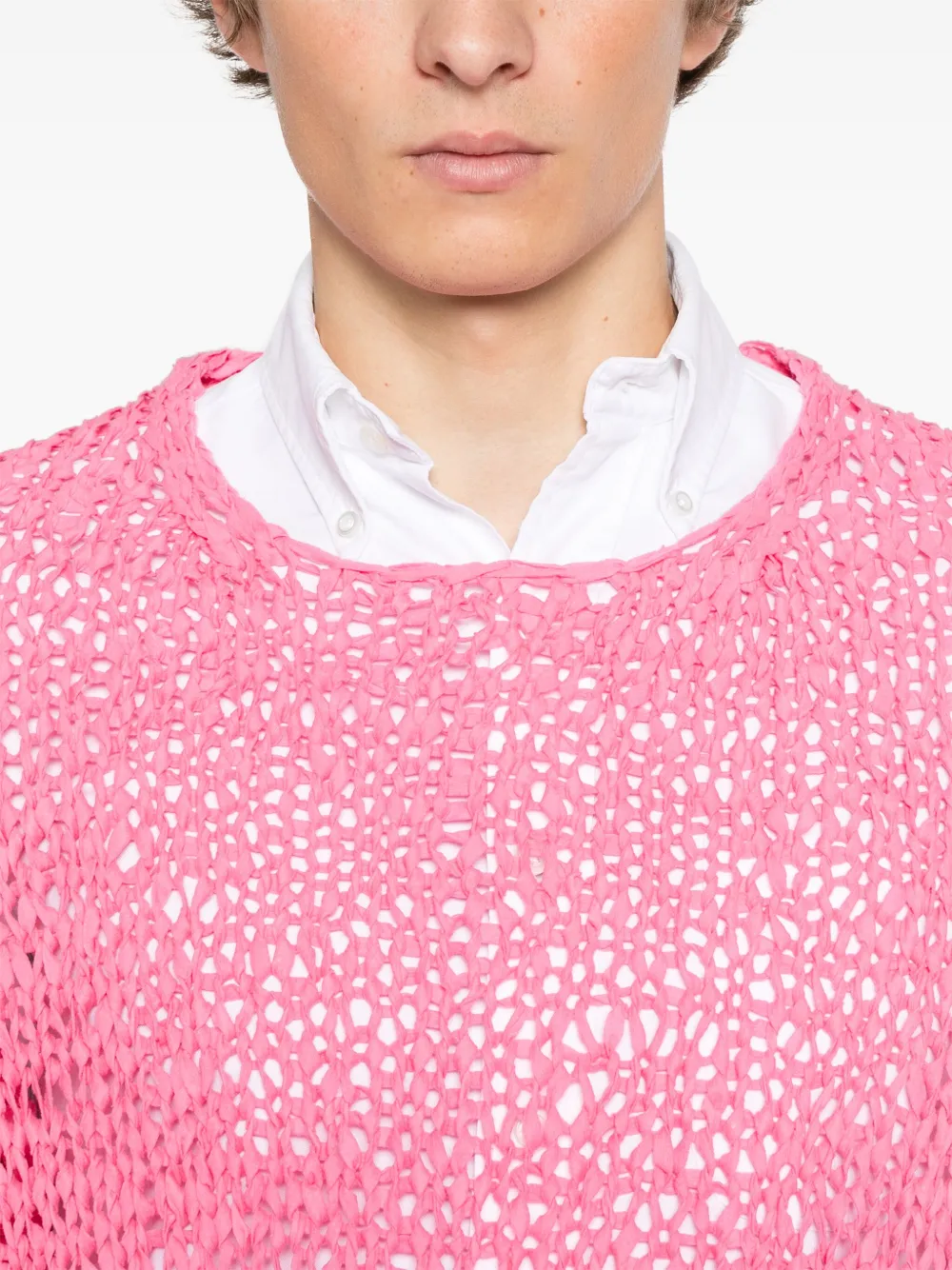 Comme des Garçons Homme Plus Katoenen trui Roze