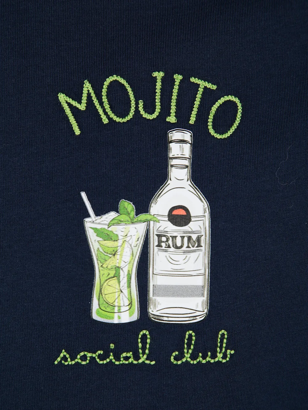 MC2 Saint Barth Mojito Social Club T-shirt Blauw