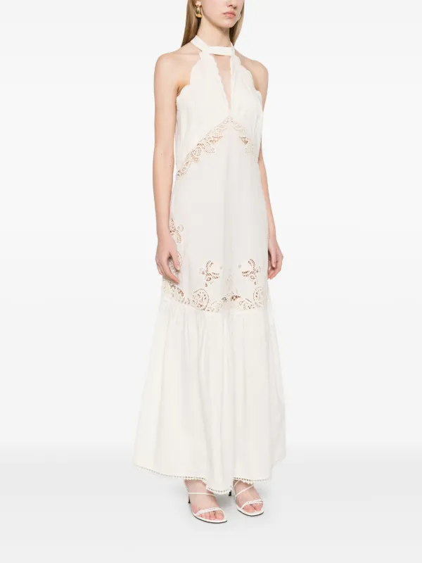 TWINSET lace-detailed Maxi Dress | Neutrals | FARFETCH
