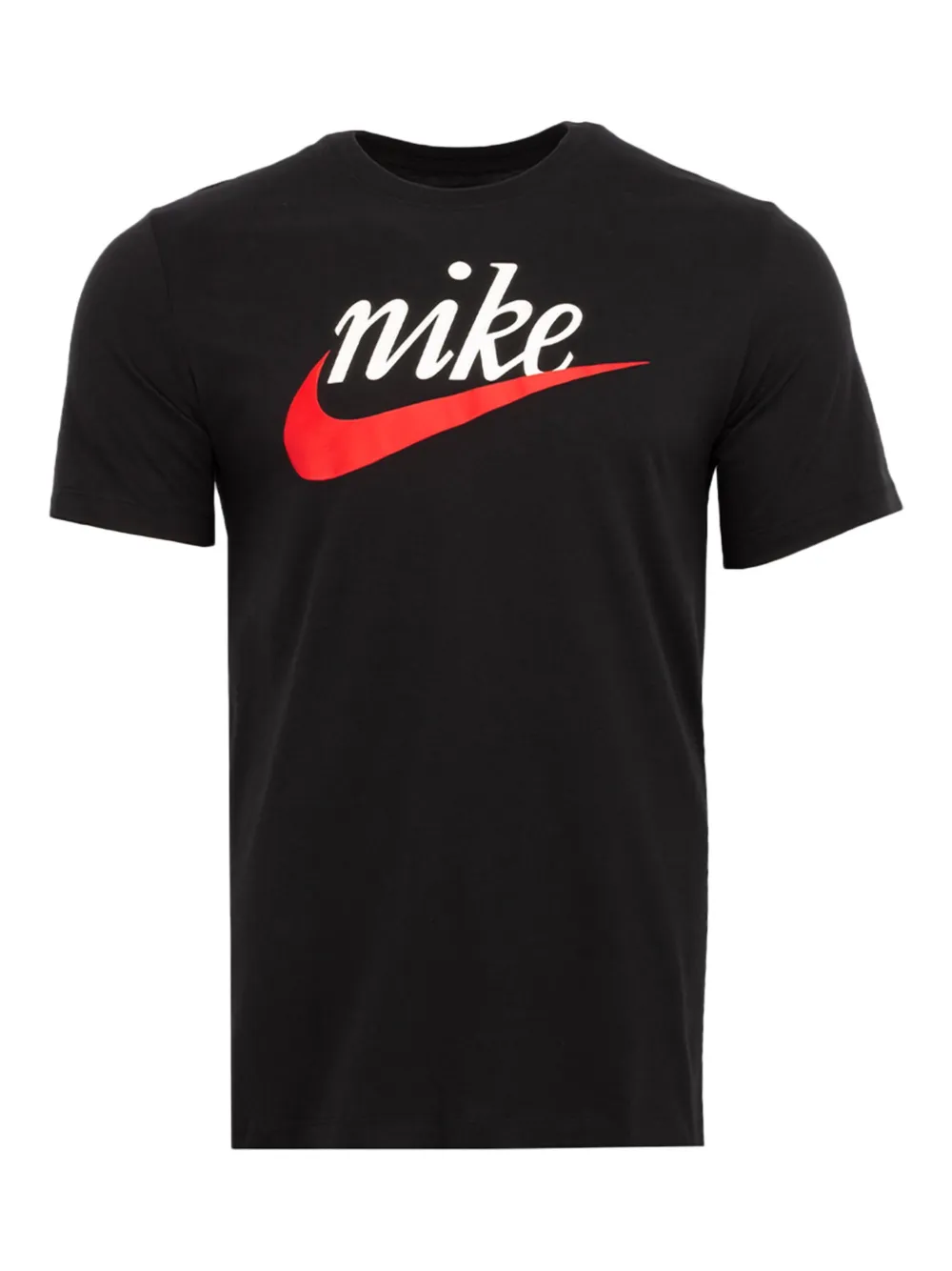 Nike "Black" T-shirt met logoprint Zwart