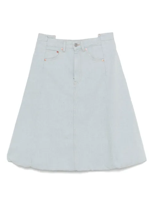Jupe en jean à coupe mi-longue - Victoria Beckham - Modalova