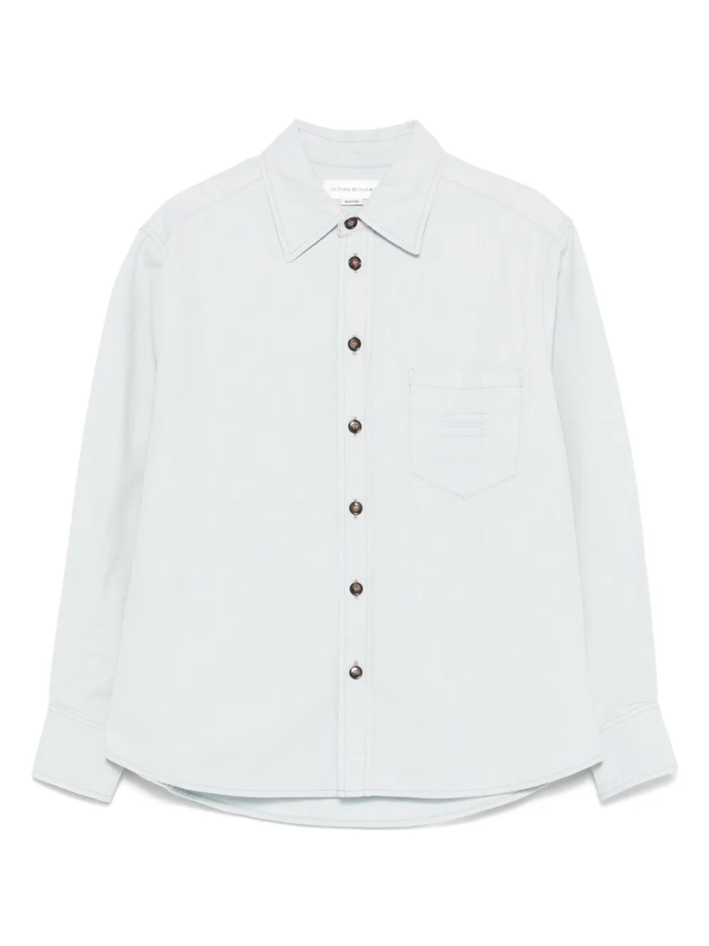 Victoria Beckham ロゴ シャツ - ブルー Victoria Beckham ロゴ シャツ - ブルー