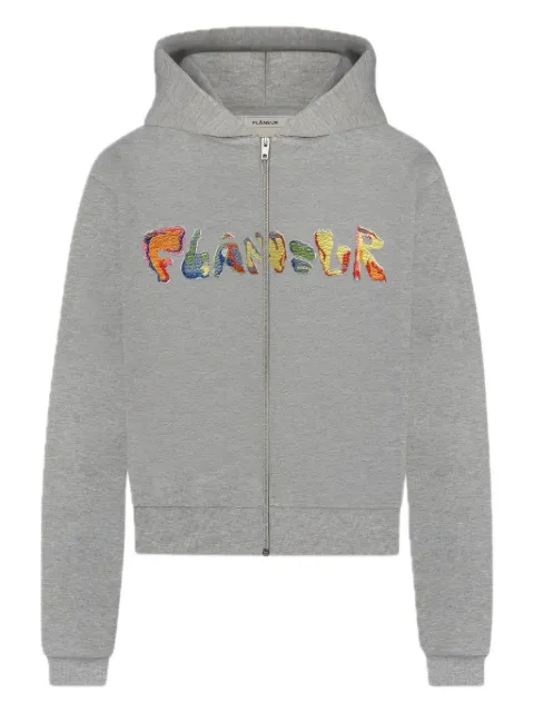 FLÂNEUR embroidered-logo hoodie