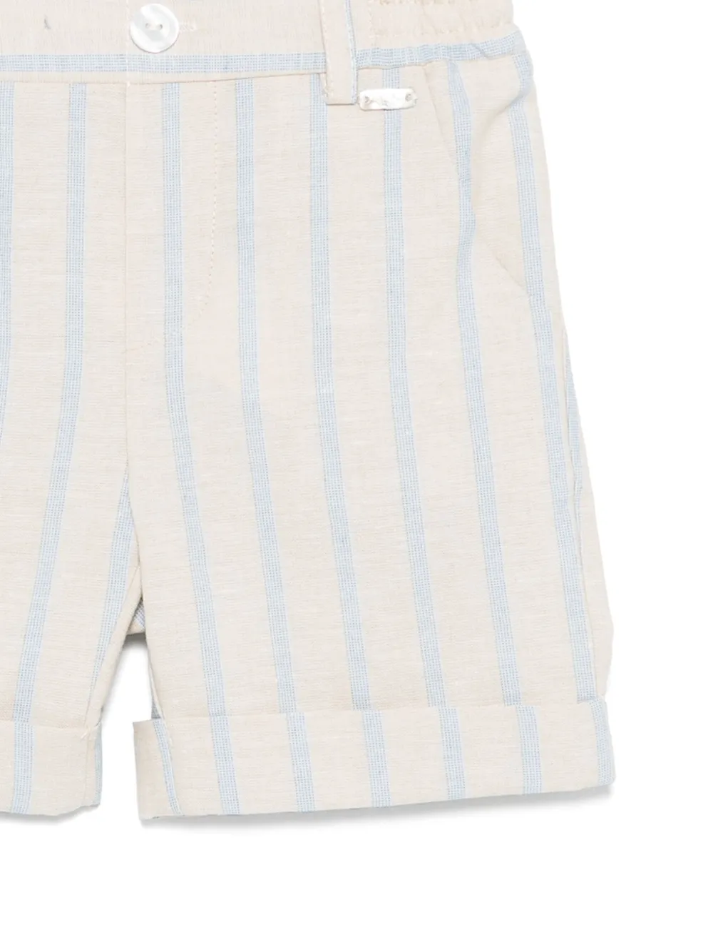 Le Bebé Enfant Gestreepte shorts Beige