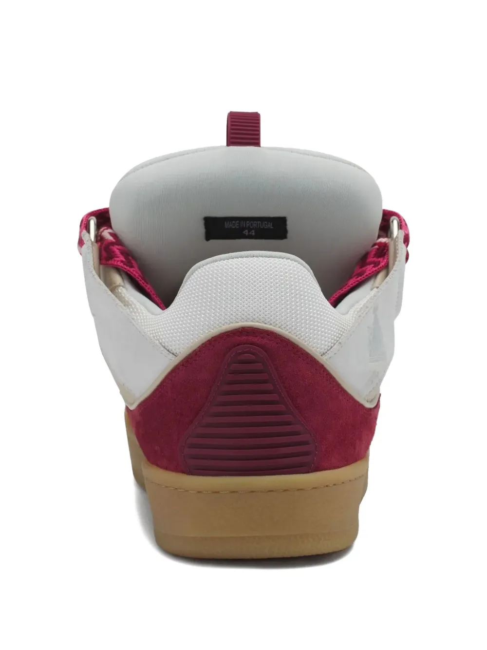 Lanvin Curb lace-up leather sneakers White