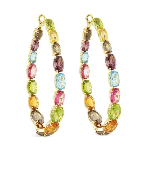 Brumani 18kt Looping Colors Gelbgoldohrringe