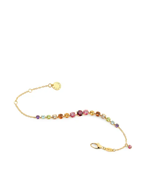 Brumani 18kt Looping Colours Gelbgoldarmband mit Schmucksteinen