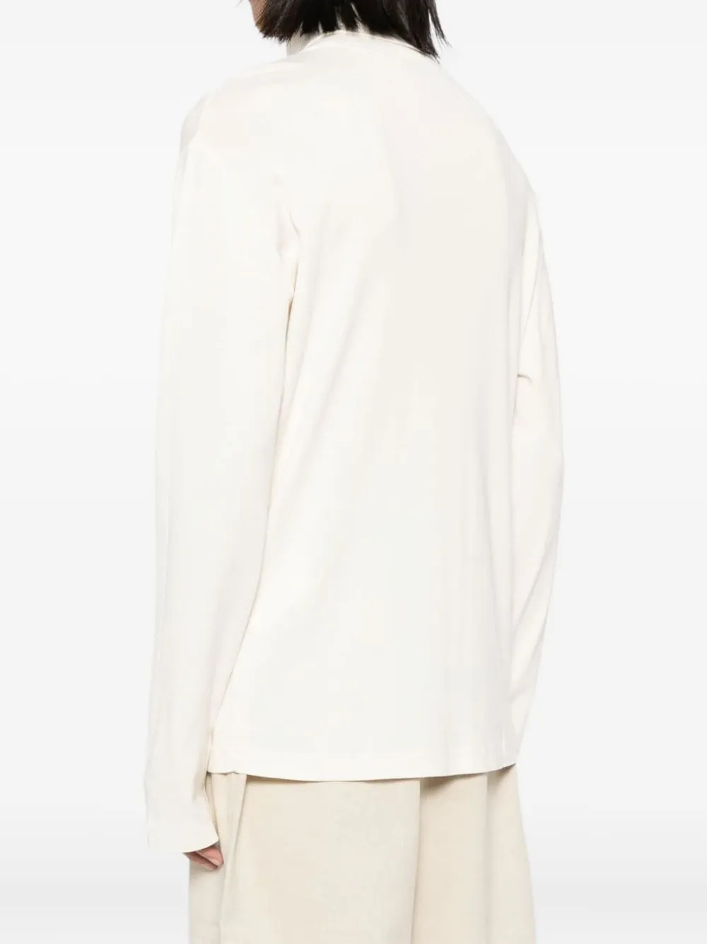 Lemaire Turtleneck Long-sleeve Sweater In White