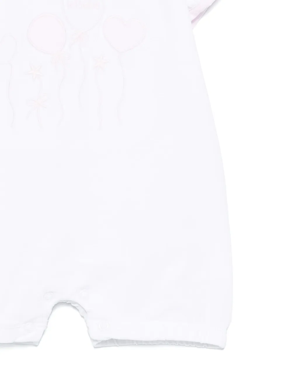 Shop Le Bebé Enfant Embroidered Romper In White