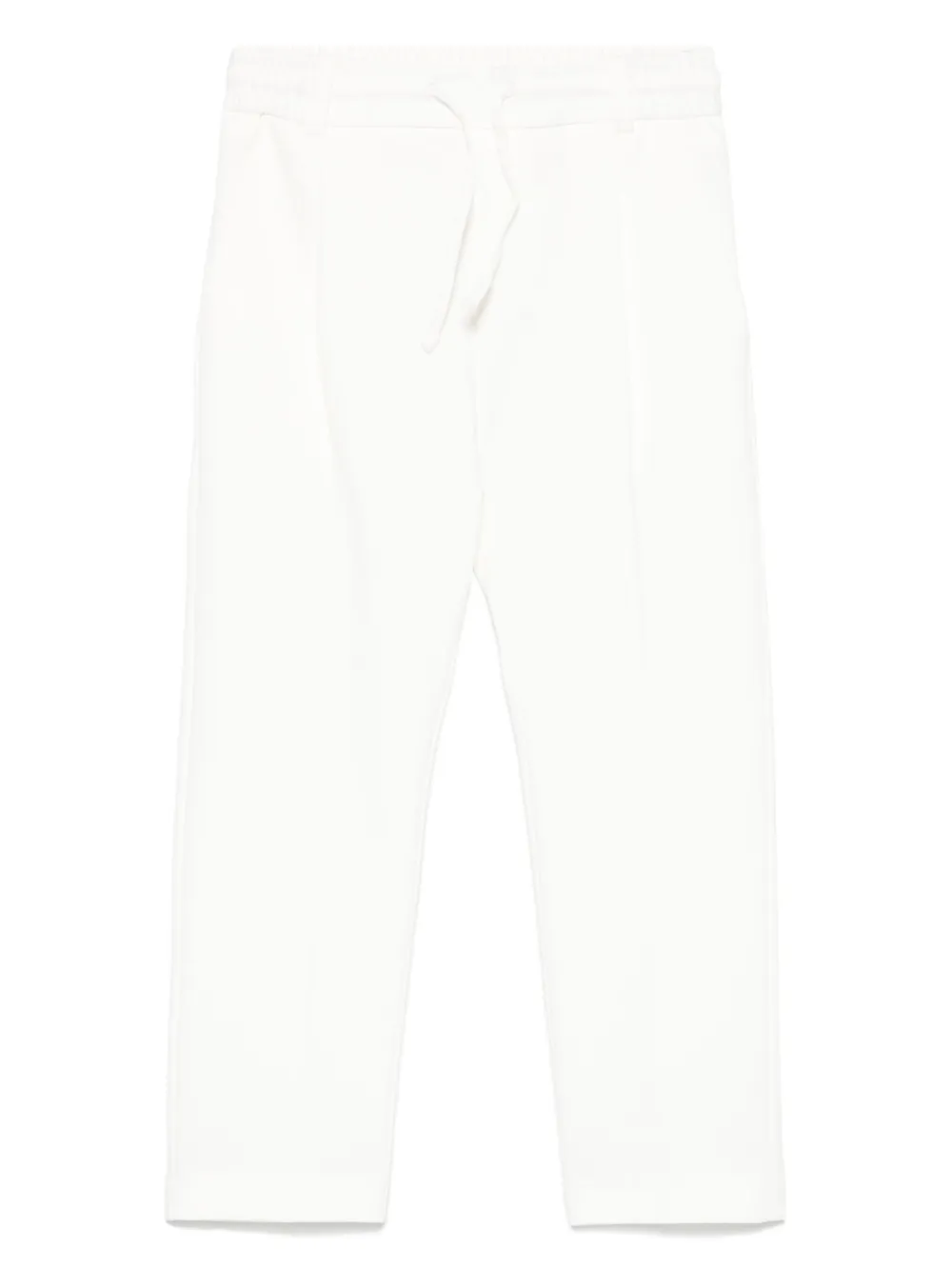 Paolo Pecora Kids Broek met geplooid detail Wit