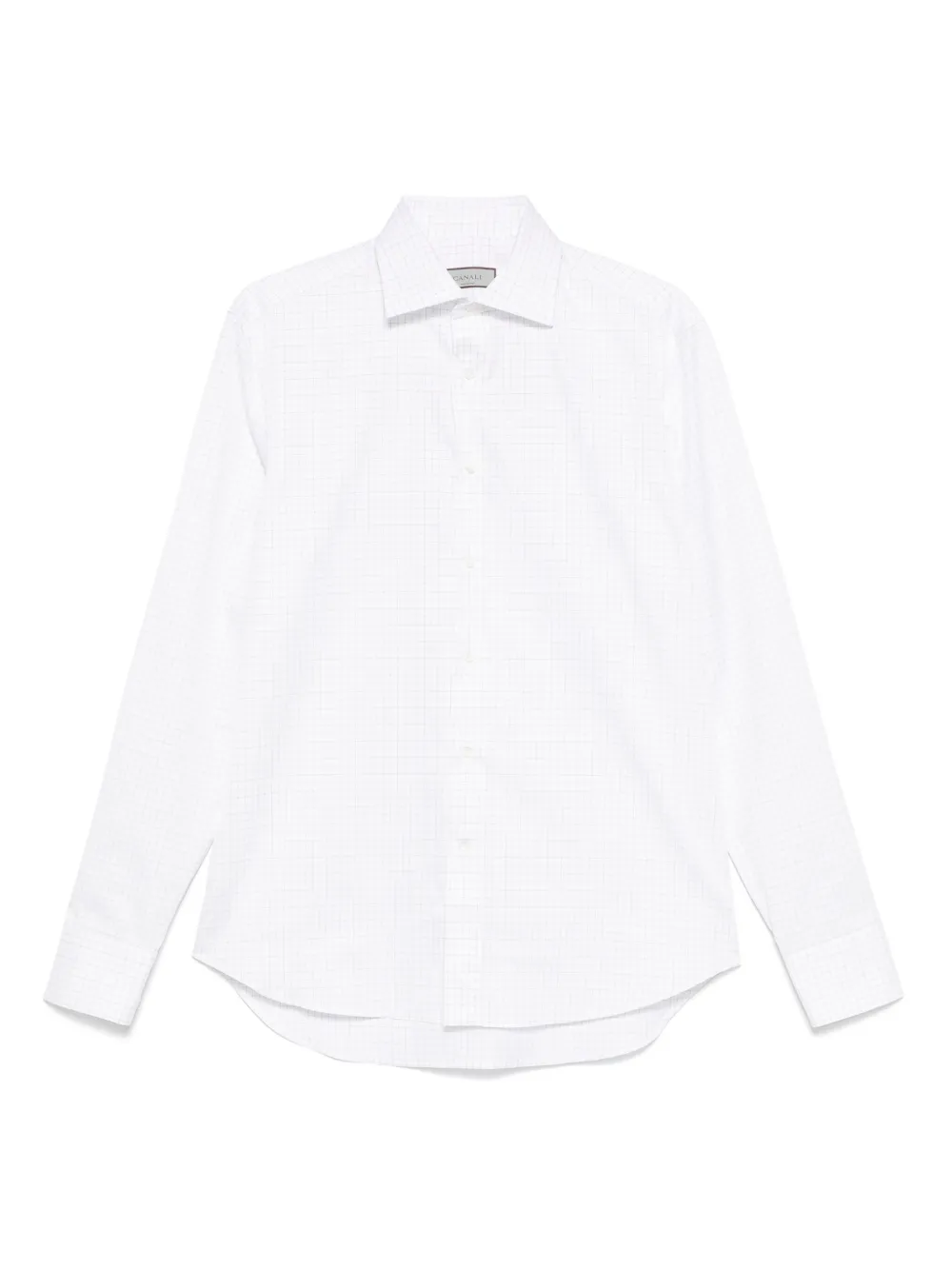 Canali Katoenen overhemd Wit