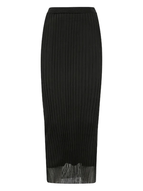 Sportmax falda midi con diseño plisado