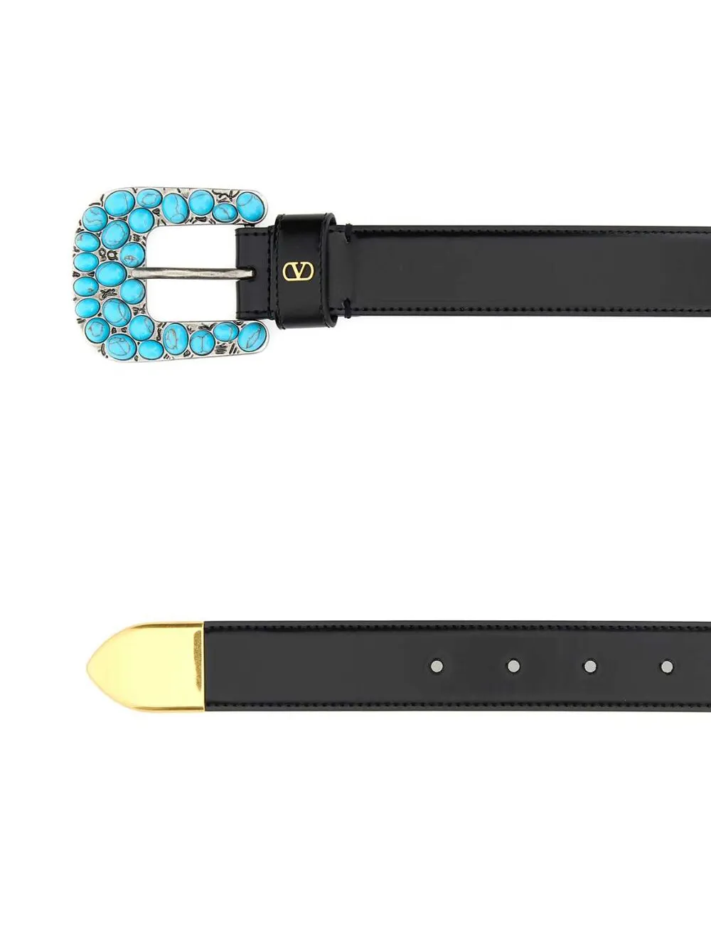 Valentino Garavani VLogo Signature kalfsleren riem Zwart