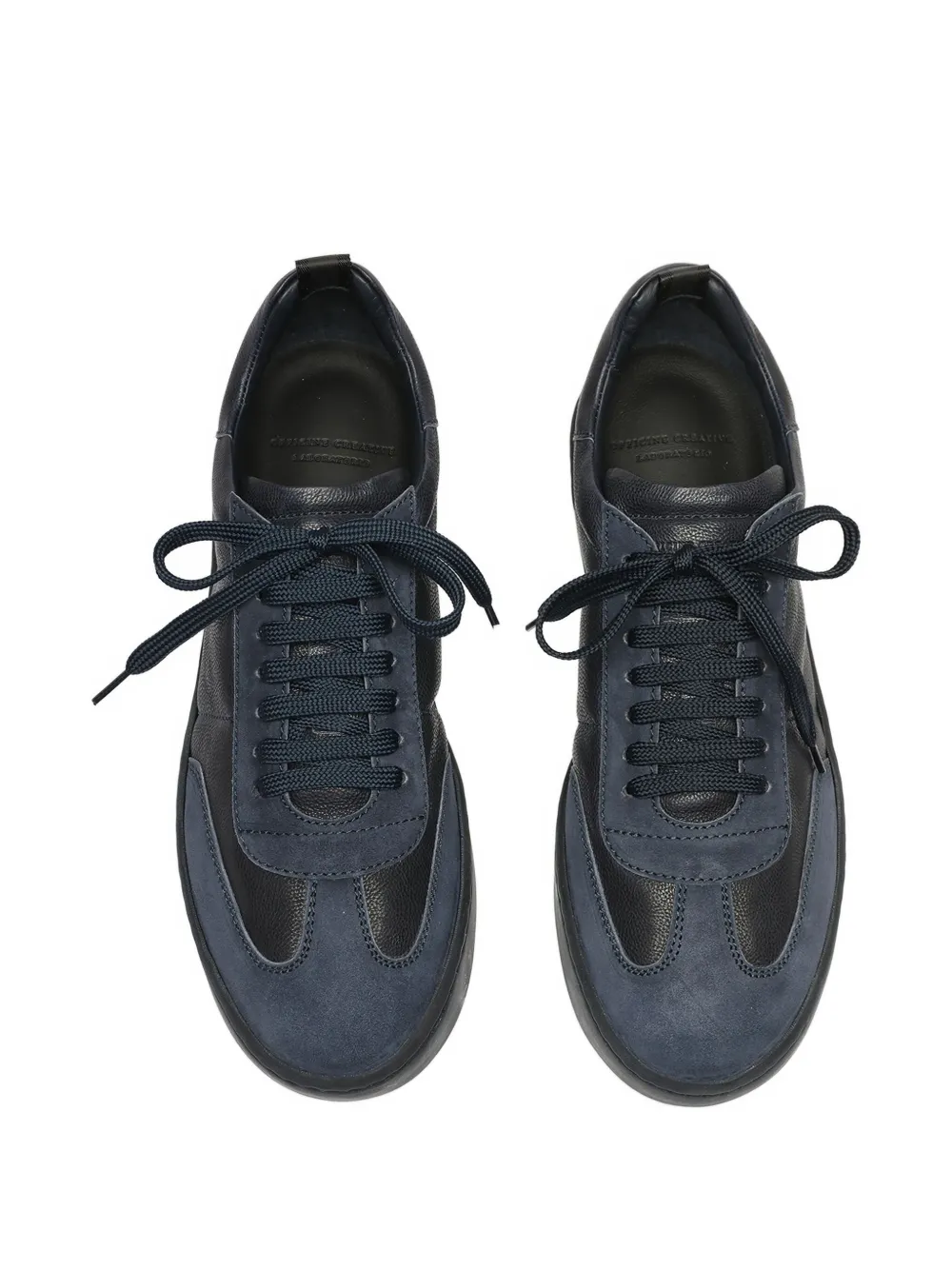 Officine Creative suede low-top sneakers Blue