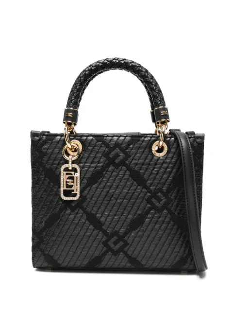Elisabetta Franchi small jacquard tote bag