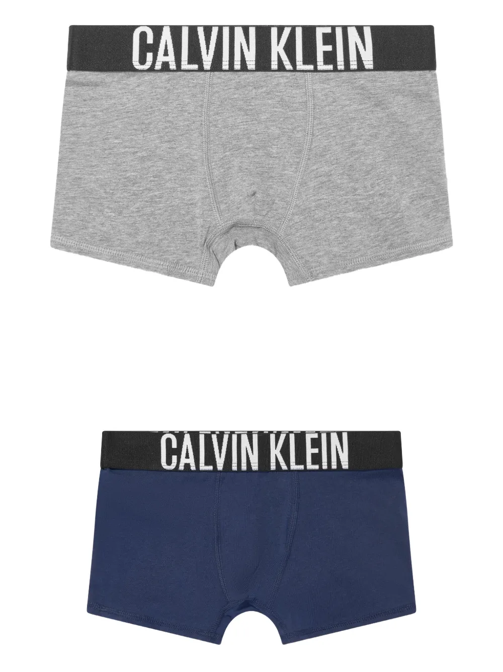 Calvin Klein Kids ロゴウエスト ブリーフ - ブルー Calvin Klein Kids ロゴウエスト ブリーフ - ブルー
