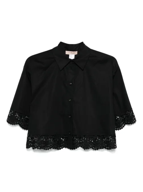 Chemise à détail en dentelle - TWINSET - Modalova