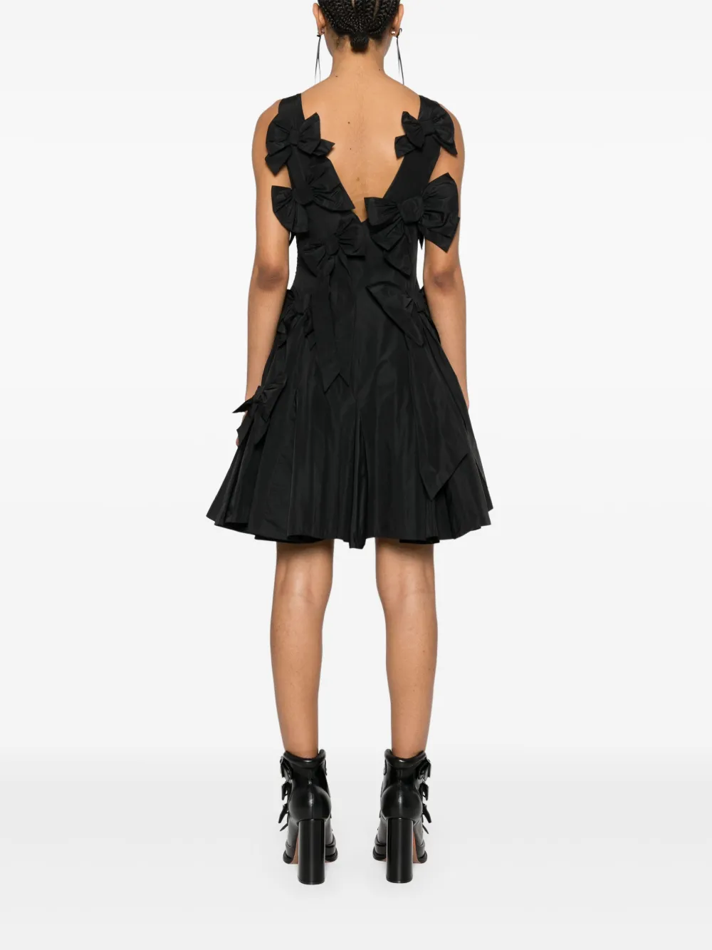 Viktor & Rolf Bouquet mini-jurk met strik Zwart