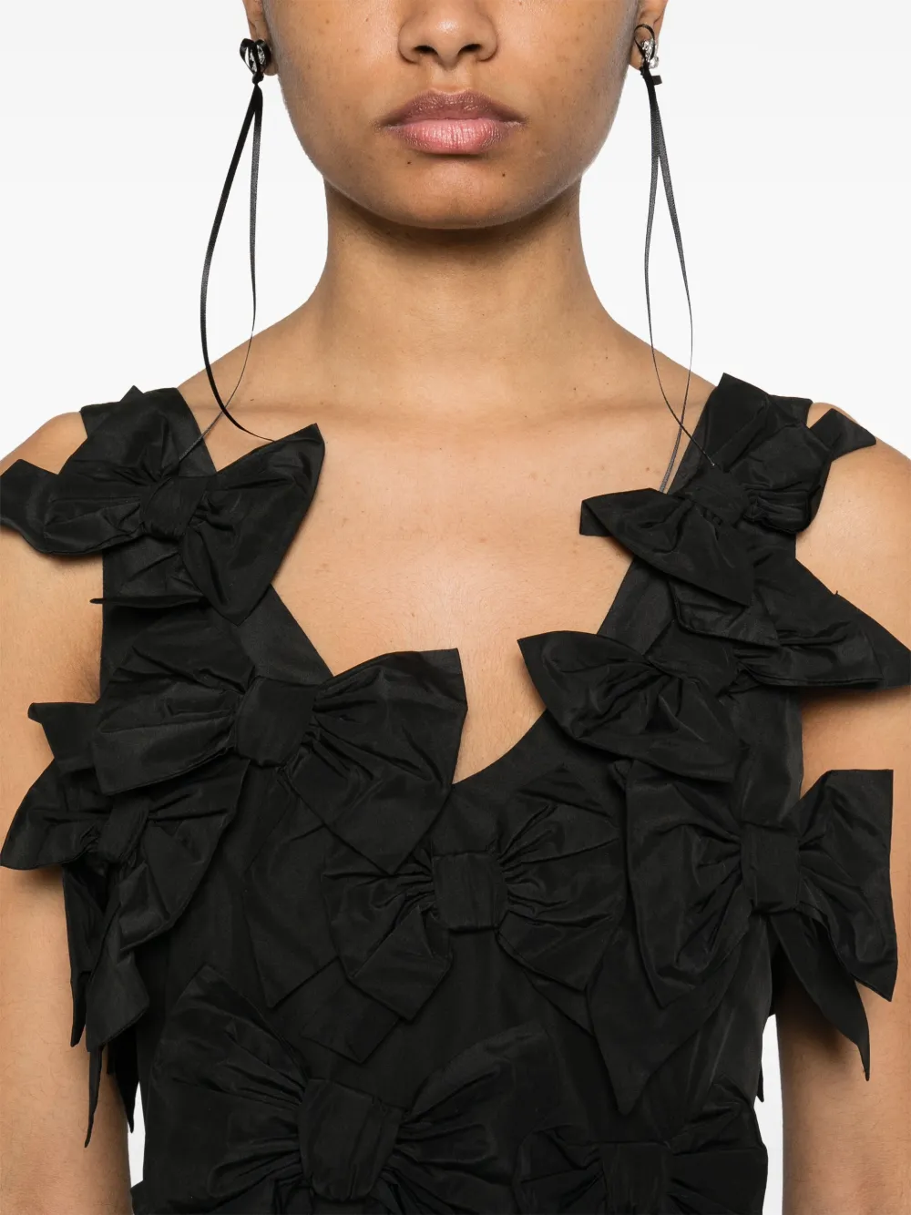 Viktor & Rolf Bouquet mini-jurk met strik Zwart