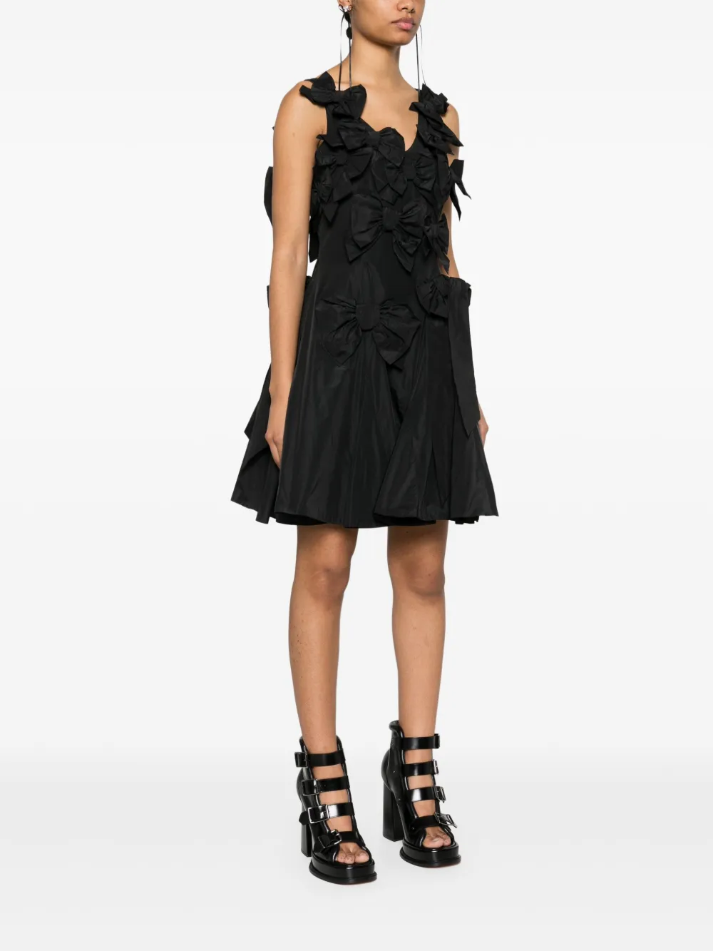 Viktor & Rolf Bouquet mini-jurk met strik Zwart