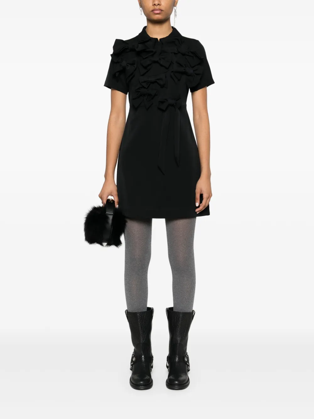 Viktor & Rolf Mini-jurk met strik Zwart