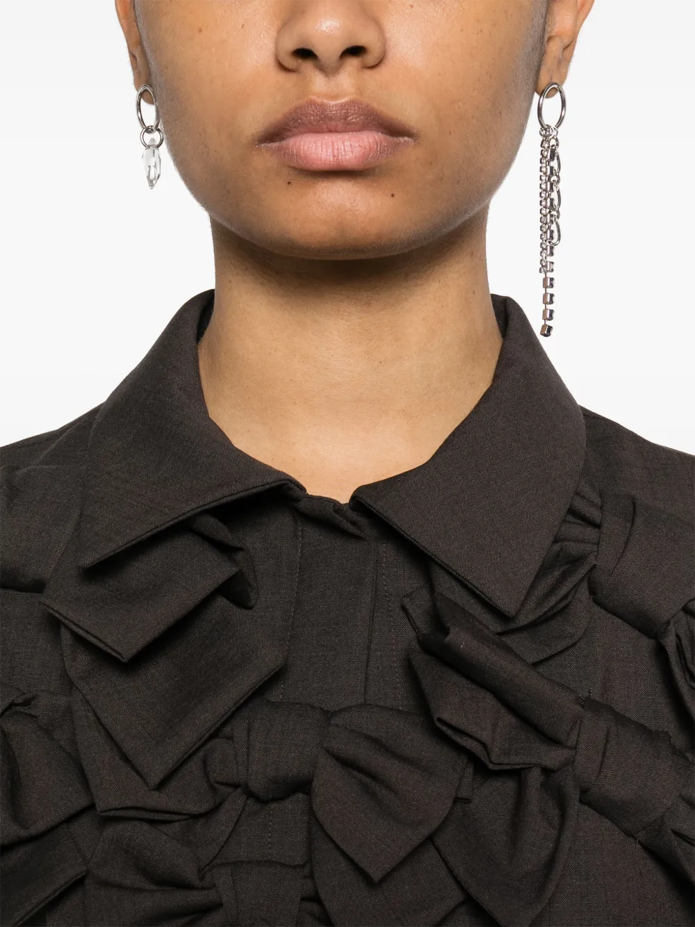 Viktor & Rolf Bouquet mini-jurk met strik Bruin