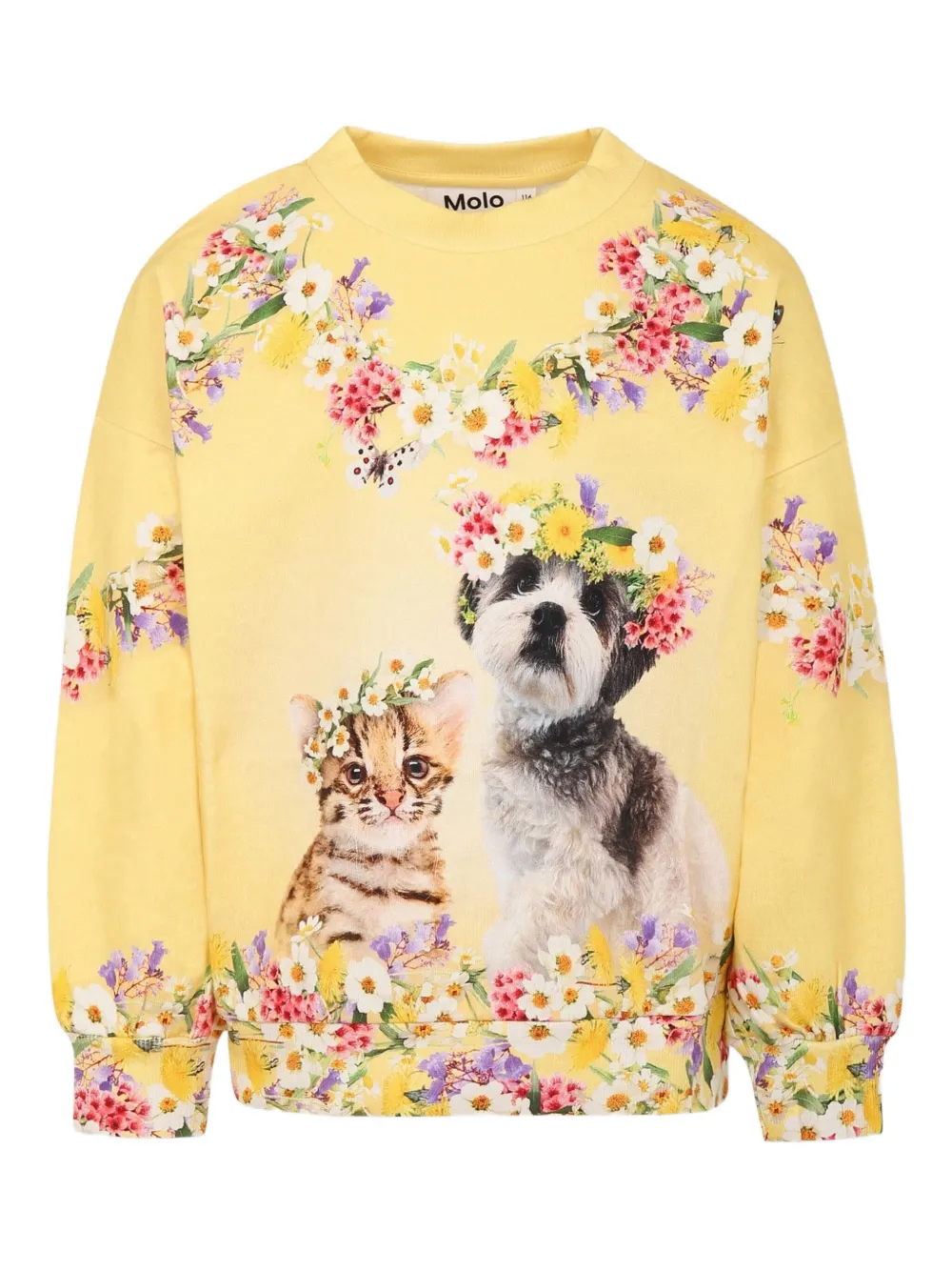 Molo Sweater met print Geel