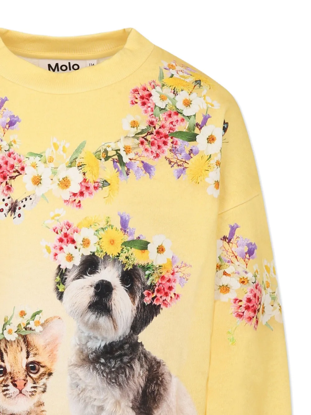 Molo Sweater met print Geel