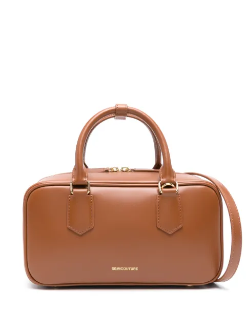 Semicouture tote con logo en relieve