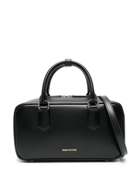 Semicouture tote con logo en relieve