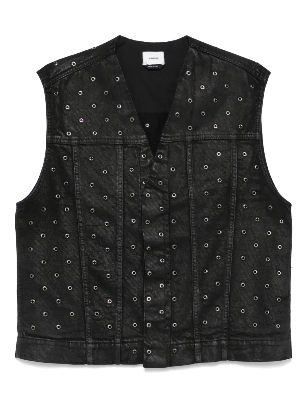Haikure Denim gilet Zwart