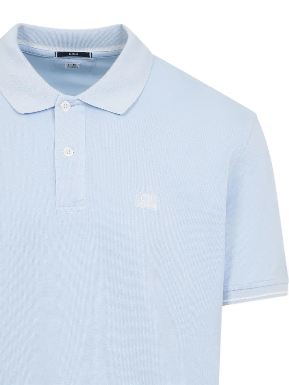 C.P. Company Poloshirt met logopatch Blauw