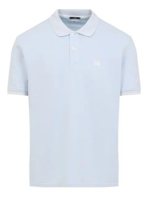C.P. Company logo-patch polo shirt