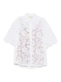Michael Michael Kors studded lace shirt - White