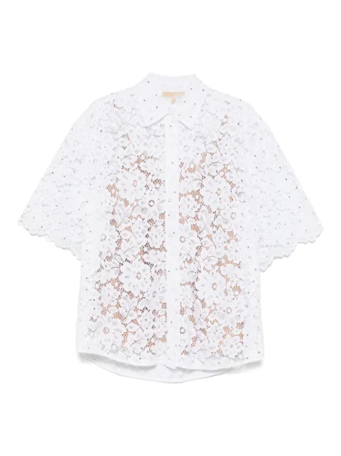 Michael Michael Kors camisa de encaje con aplique