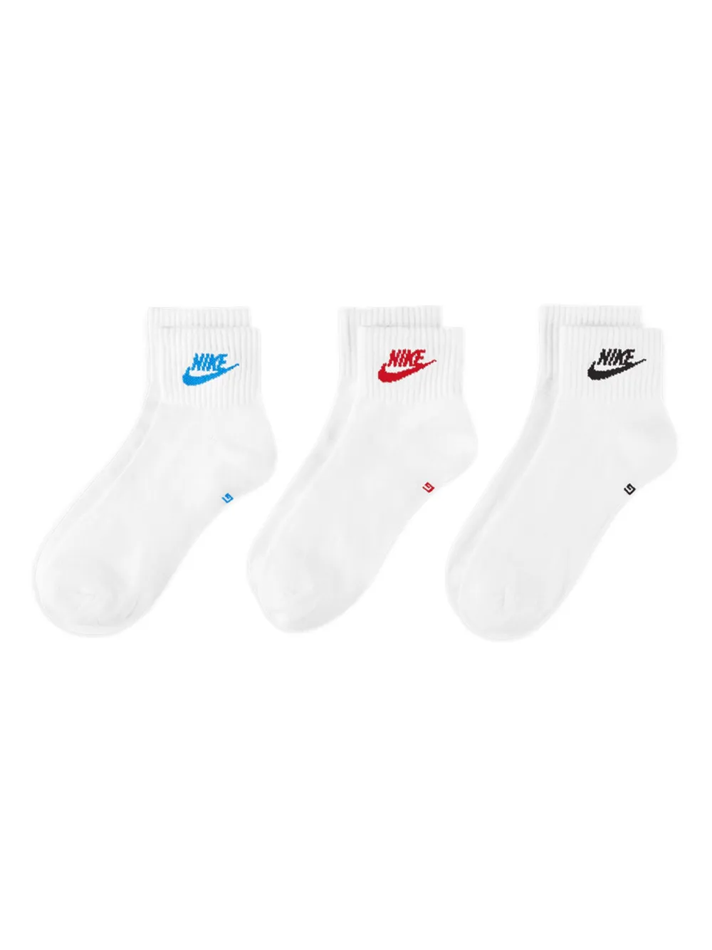 Everyday Essential "Multi Color" three-pack ankle socks