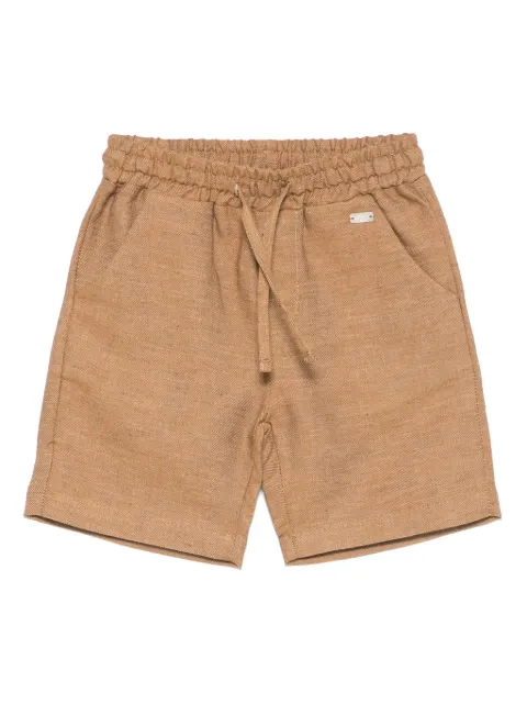 Le Bebé Enfant logo-plaque shorts