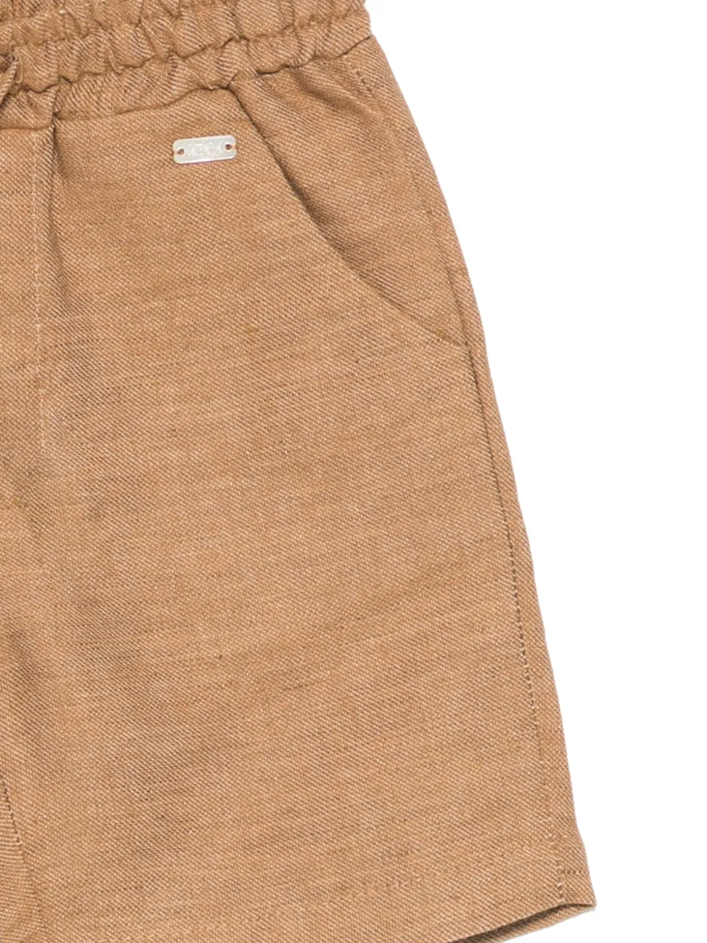 Le Bebé Enfant Shorts met logoplakkaat Bruin