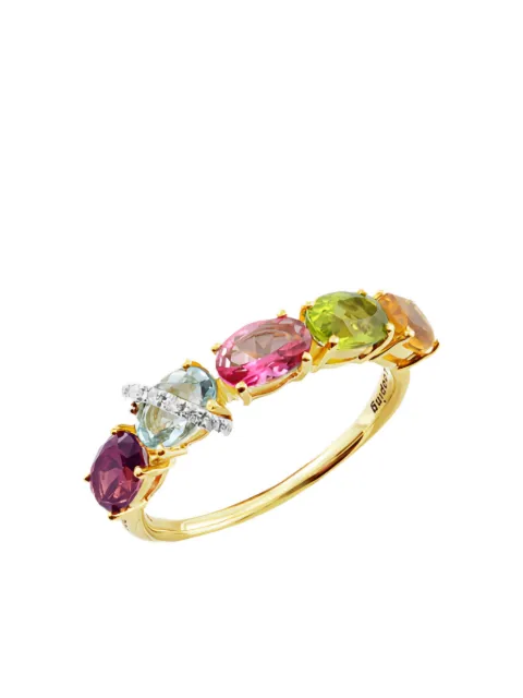 Brumani Looping Colours ring i 18 karat gult guld med sten