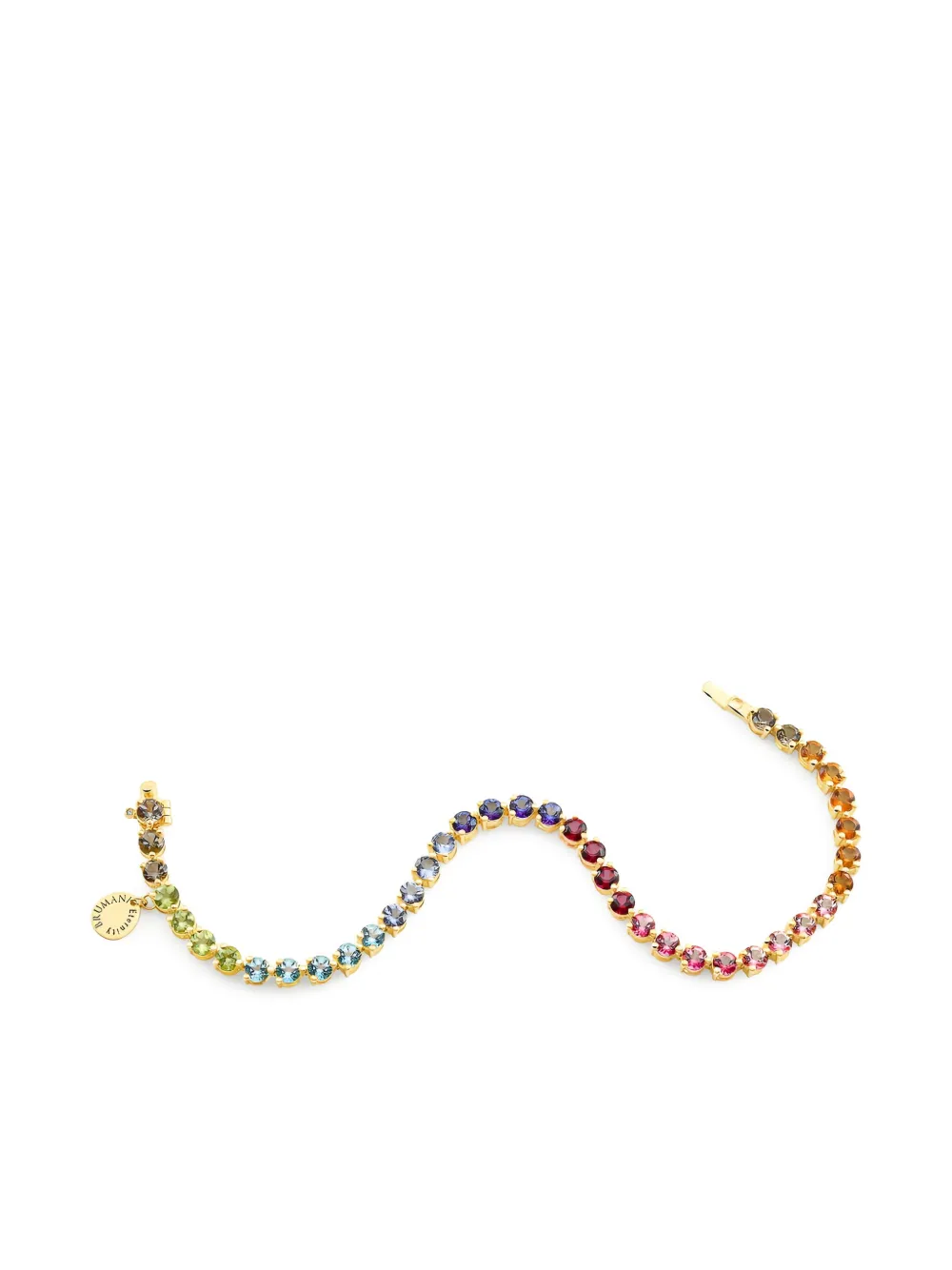 Brumani 18K yellow gold Looping Colors multi-stone bracelet - Oro