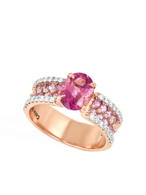 Brumani 18K rose gold Color Hits multi-stone ring