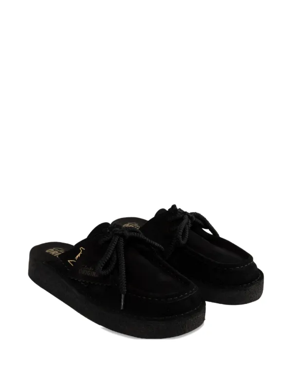 Clarks Originals Nomad Suede slip-on Mules Black FARFETCH BH