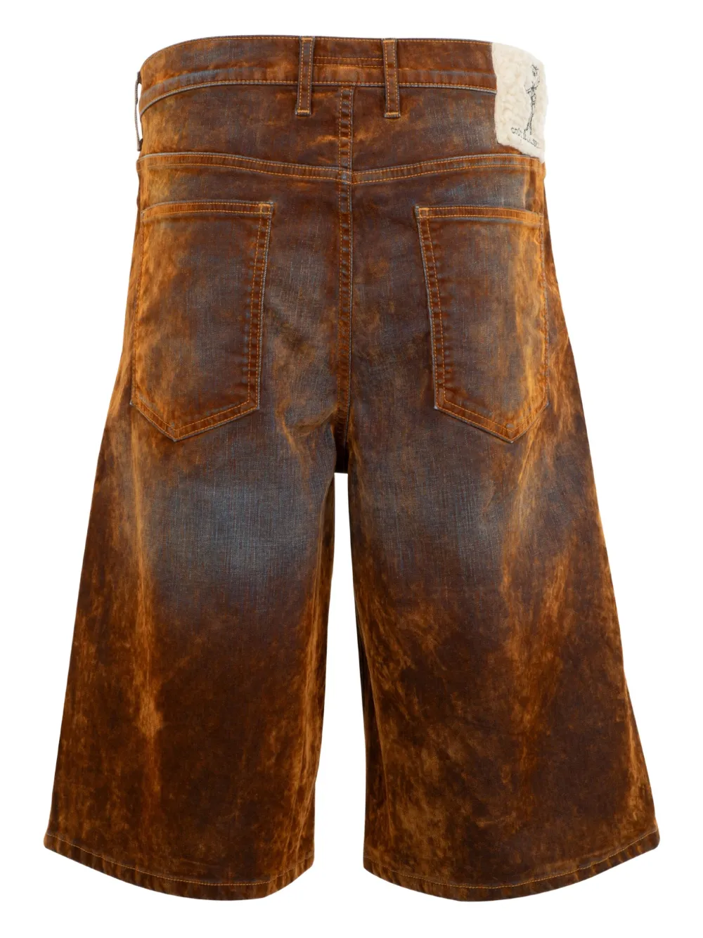 coutdelaliberte cout de la liberte Baggy suède denim shorts - Bruin