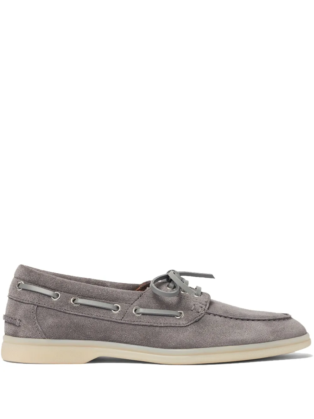 Scarosso Lia boat shoes Grey