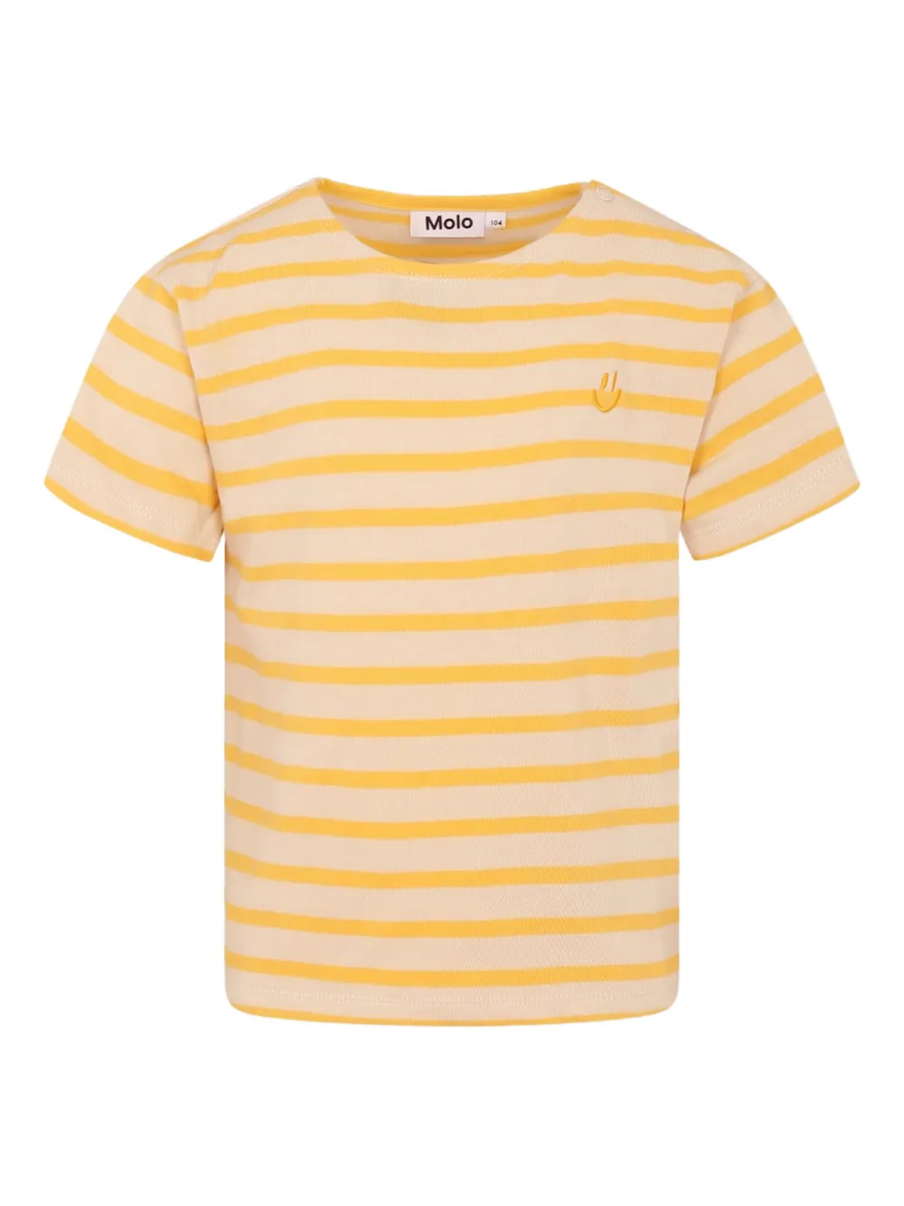 Molo ストライプ Tシャツ - イエロー Molo ストライプ Tシャツ - イエロー
