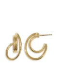 Otiumberg 14kt gold vermeil twisted hoop earrings